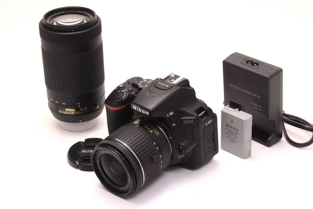Nikon D5600 18-55 VR+70-300 VR Kit Nikon D5600 Camera with DX NIKKOR