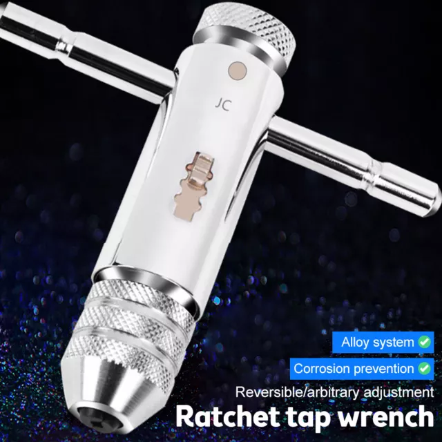 Engineers Ratchet T Tap Wrench Holder M3-M12 Metric Imperial Thread Bolt Screw