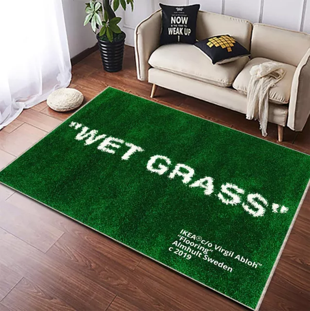 Stylishly Incorporate the Ikea x Virgil Abloh 'Wet Grass' Rug