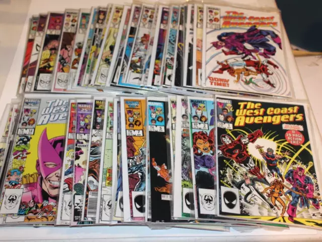 Complete Run West Coast Avengers 1-42 1985 Iron Man Hawkeye Tigra Vision Comics