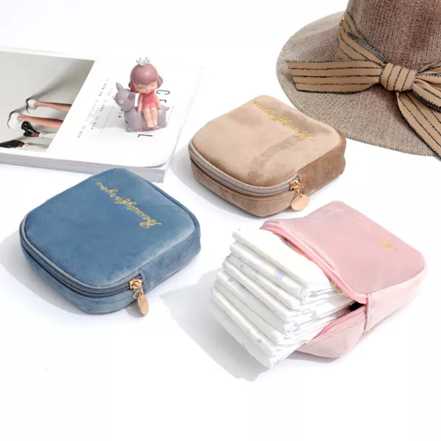 1 PZ Borsa per Conservazione Tovagliolo Sanitario Pad di Tela Borsa Trucco Borsa Monete Organi'H7
