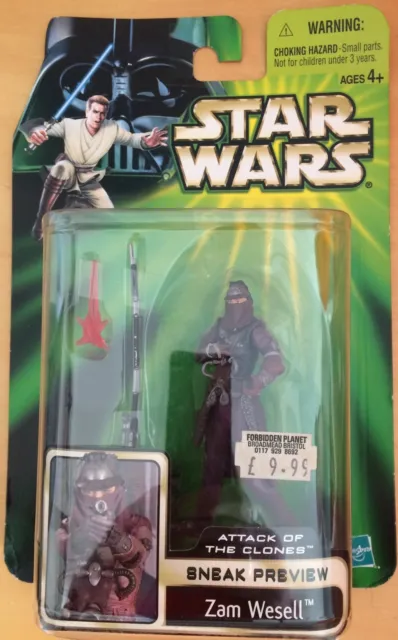 Hasbro Star Wars Zam Wesell Sneak Preview Attack Of The Clones