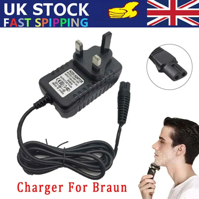 AUTHENTIC BRAUN POWER Lead Shaver Charger Fits all 9, 7, 5 & 3 Series  £19.98 - PicClick UK
