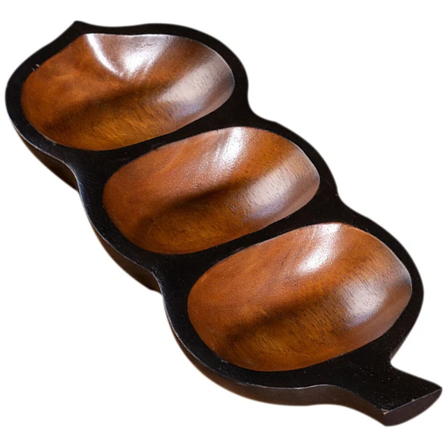 Piatti snack condivisi piatto di legno divisibile vassoio antipasto quadrato