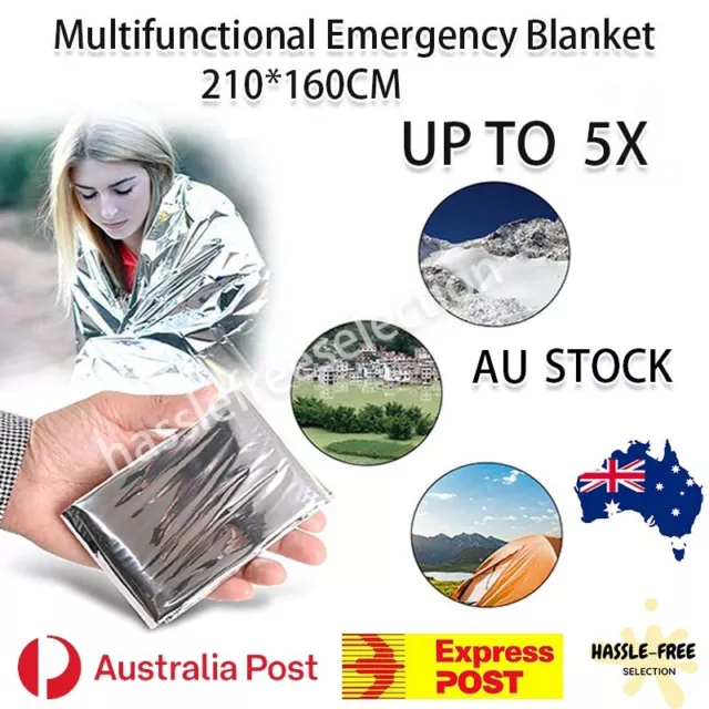 Outdoor Camping Thermal Blanket Emergency Survival Sleeping Hiking Gear Folding