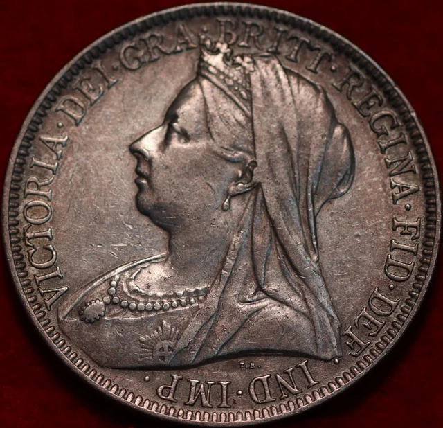 1900 Great Britain One Florin Silver Foreign Coin 1900 Great Britain One Florin Silver Foreign Coin