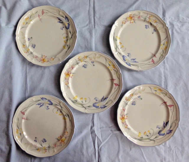 5 ASSIETTES PLATES Villeroy & Boch Heinrich Germany Modèle ARAGON EUR 60,00 - FR