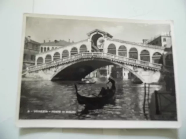 Cartolina  Viaggiata "VENEZIA  Ponte di Rialto"  1950