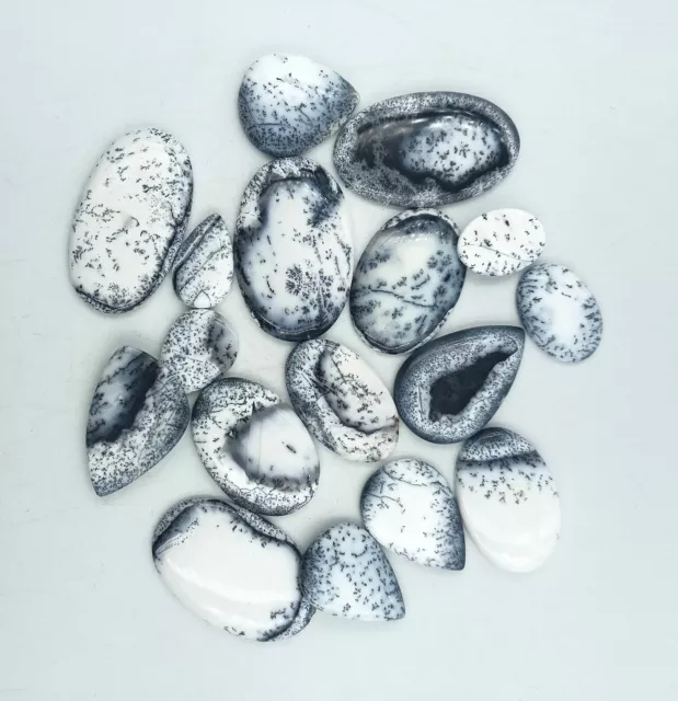 Natural Dendrite Opal Cabochon Mix Shape Gemstone Wholesale Lot 71932