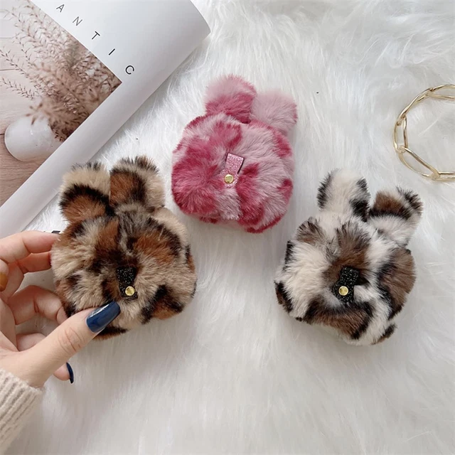 Peluche Couverture de cas Oreilles de lapin Protecteur For AirPods 1/2/3 Pro