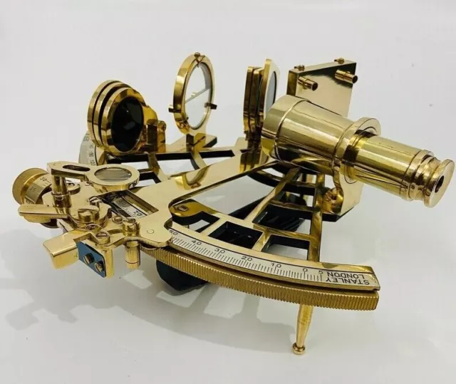 Nautical 9" Solid Brass Working Sextant | Navigational Sextant | Heavy Sextant