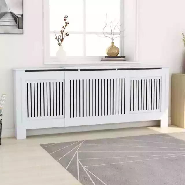 Cache-radiateur MDF Blanc 205 cm