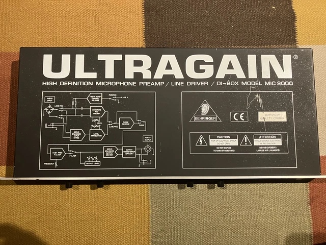 BEHRINGER ULTRAGAIN MIC2000 Professional Microphone Preamp - Make an ...