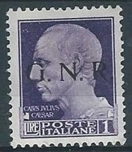 1944 Rsi Gnr Brescia I Tipo 1° Tiratura 1 Lira Mh * - Rsi060