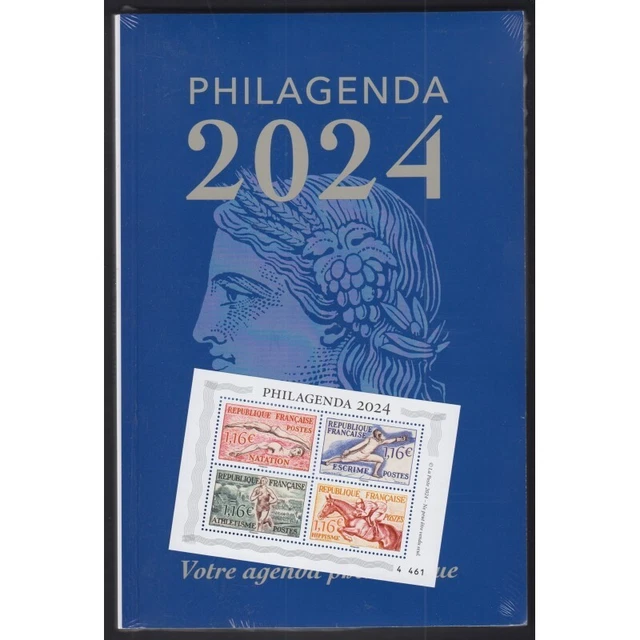 FRANCE PHILAGENDA 2025, POTIER, PAIRE INFERIEURE DU BLOC