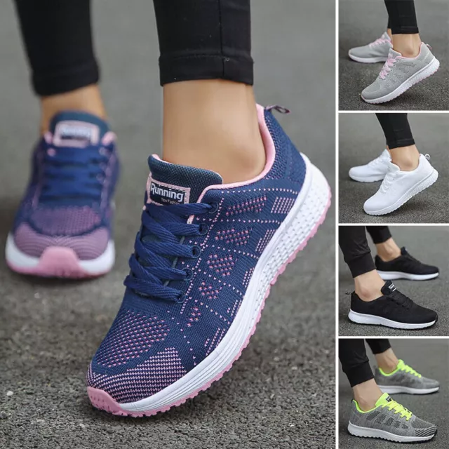 Womens Running Shoes Athletic Sneakers Walking Sports Tennis Gym Casual Trainers