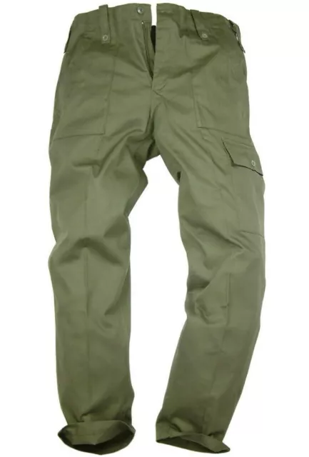GENTS OLIVE NATO TROUSERS Mens 100% cotton Military combat cargo pant OG bottoms