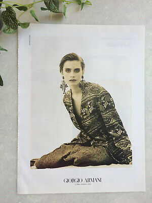 Publicités Giorgio Armani 1989 advertising mode vintage fashion ad printemps été 