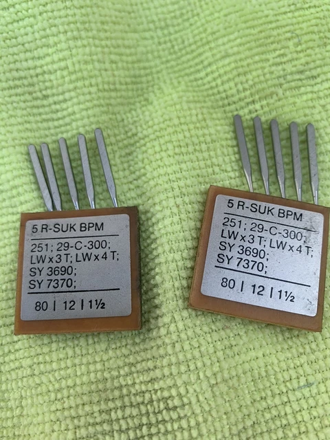 Muva Brand 251 LWx3T blind stitch curved needles Mfg GERMANY 2 pkg size 12
