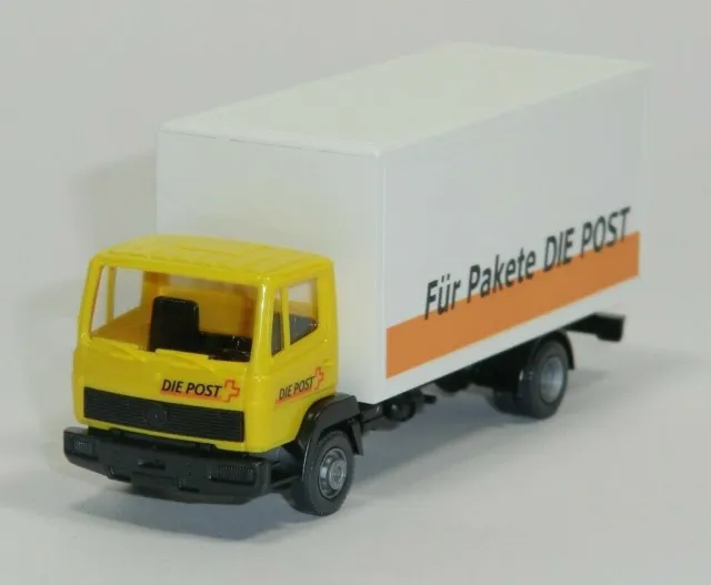Wiking - MB 814 Kofferaufbau "Für Pakete die Post", Schweiz PTT, 1:87 - N807/A9
