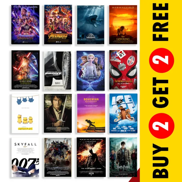 Most Popular 2010s Movie Posters A3 A4 A5 Size Film Art Print Home Décor Gift