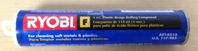 Ryobi 4 oz. Plastic Rouge Buffing Compound Tube (Type ''F'')