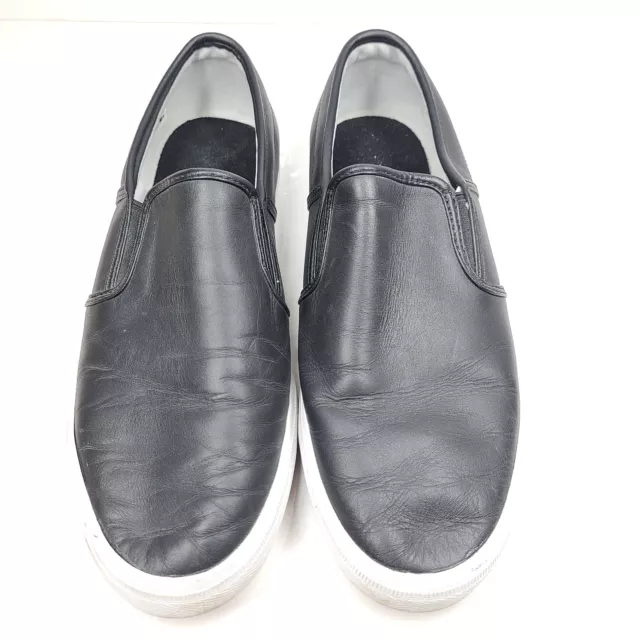 LACOSTE MEN'S TATALYA Leather Slip On Shoes Comfort Sneakers Black Sz 9 ...