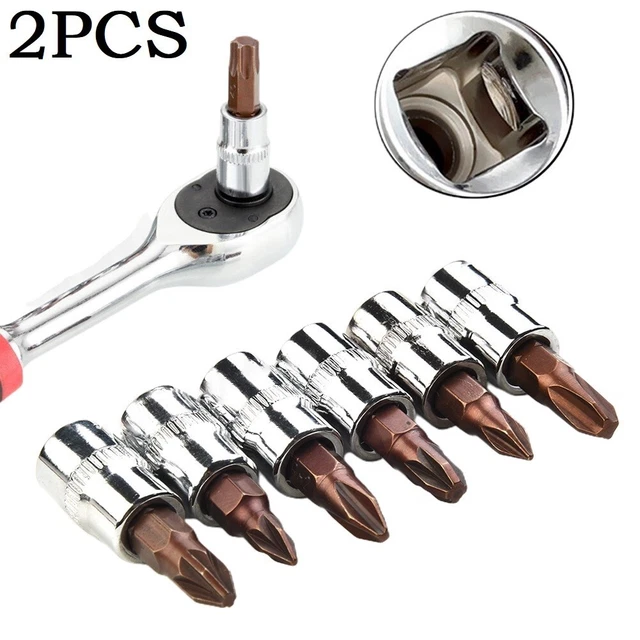 2PCS Screwdriver Bit PH1 PH2 PH3  PZ1 PZ2 PZ3 6.3mm/1/4 Inch Shank Electronic