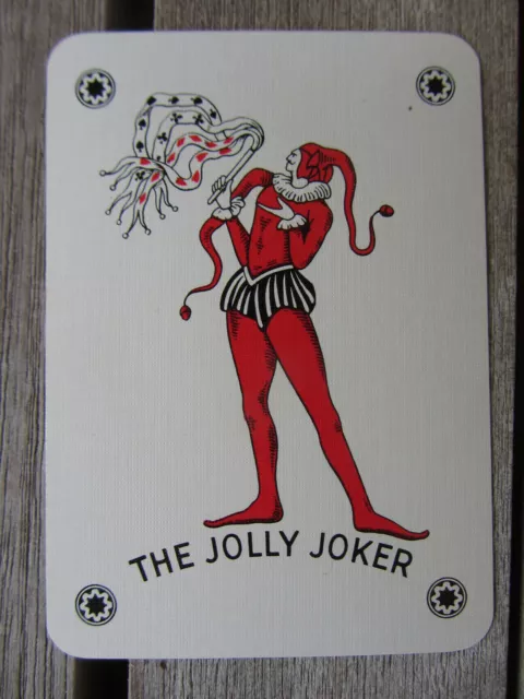 Anni '50 Joker Vannini Firenze Single Playing Card Joker Jolly