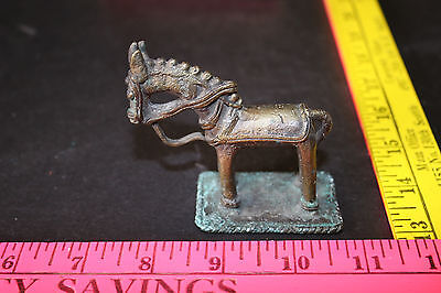African Antique Cast Bronze Akan Ashanti Gold Weight - a horse figural