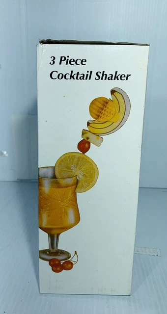 28 oz. TALL STAINLESS STEEL Martini BAR SHAKER 3-Piece Cocktail Mixer Tin Mirage