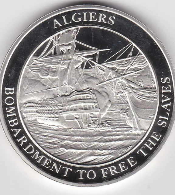 Algiers Hallmarked 0.925 Silver Medal In Near Mint Condition
