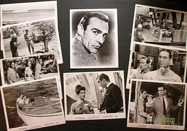 SEAN CONNERY AS James Bond 007 (Dr.no) Original Photo Set (1St Bond ...