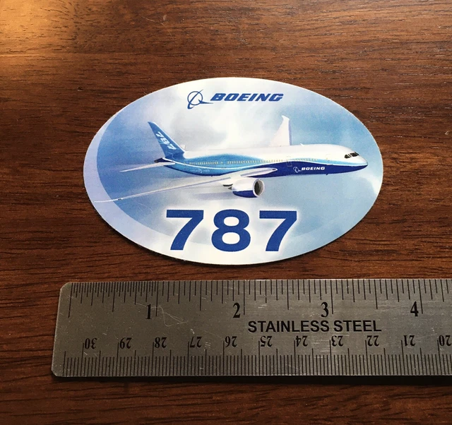 VINTAGE BOEING 787 Dreamliner Commercial Airplane Aircraft Sticker £11. ...