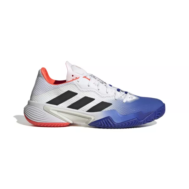 Adidas Mens Barricade - Lucid Blue/Black/Solar Red - Tennis Shoe