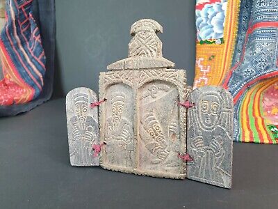 Old Carved Miniature Stone Screen …beautiful collection piece 3