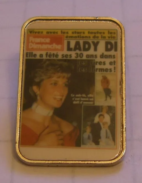 Pins PRINCESSE DE GALLES LADY DIANA DI 1991 30th ANNIVERSARY LAUGHTER AND TEARS