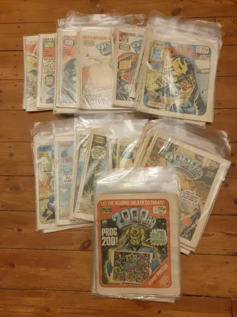 2000AD comics 55x job lot 200s issues.