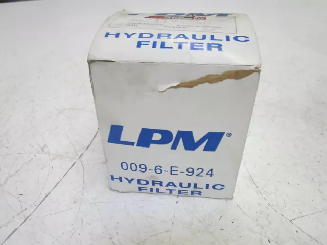 Lpm 009-6-E-924 Hydraulic Filter *New In Box*