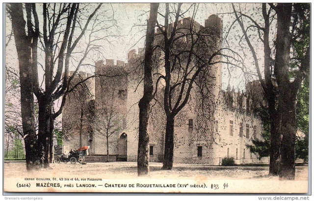 33 MAZERES - chateay de roquetaillade