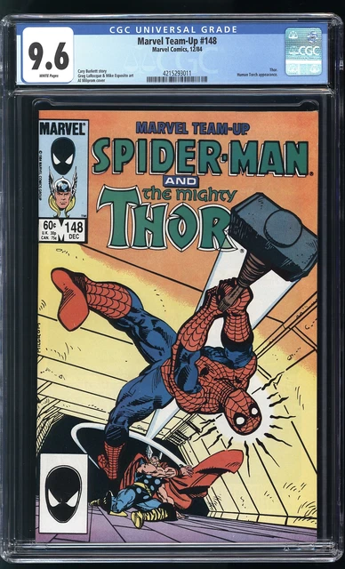 Marvel Team-Up 148 CGC 9.6 NM+ Thor Human Torch Spider-Man Al Milgrom cover