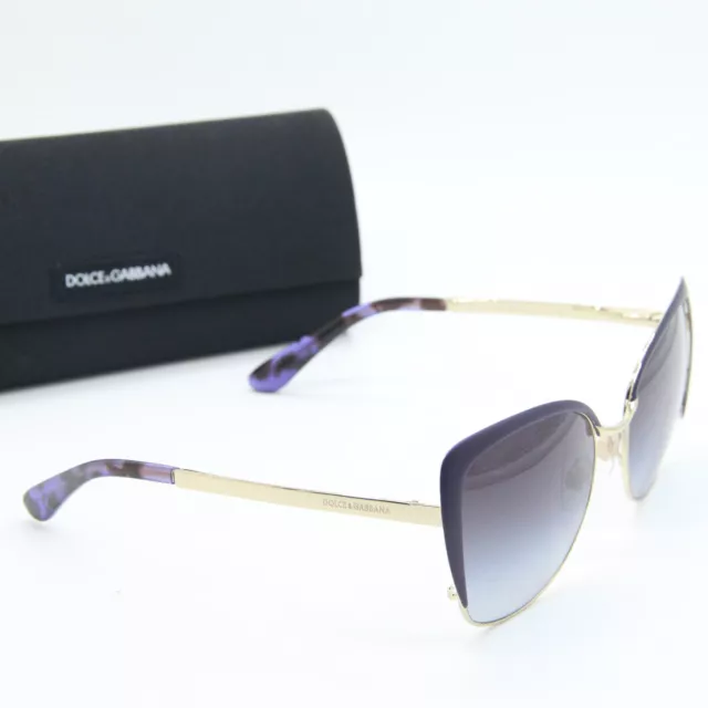 New Dolce & Gabbana Dg 2143 1253/8G Purple Authentic Sunglasses W/Case 57-17 3