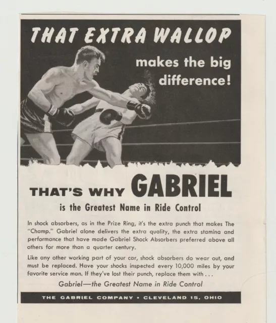 Gabriel Shock Absorbers Ad From Saturday Evening Post May 7, 1955