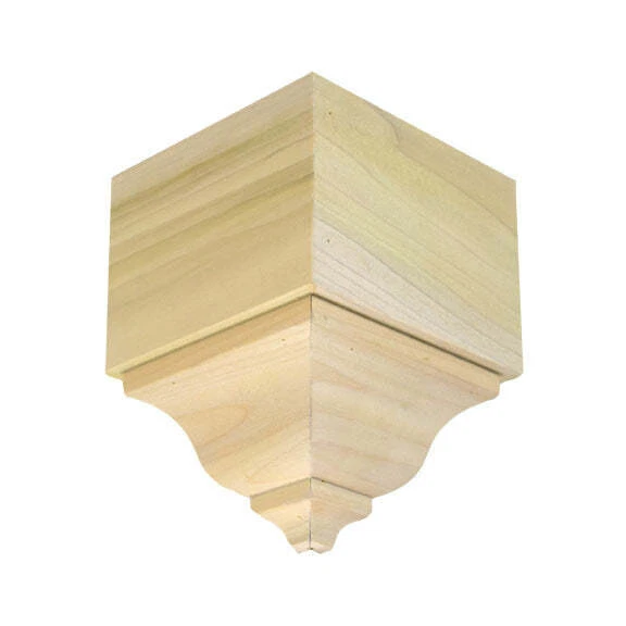 Hardwood Crown Moulding Outside Corner Block EWCR63