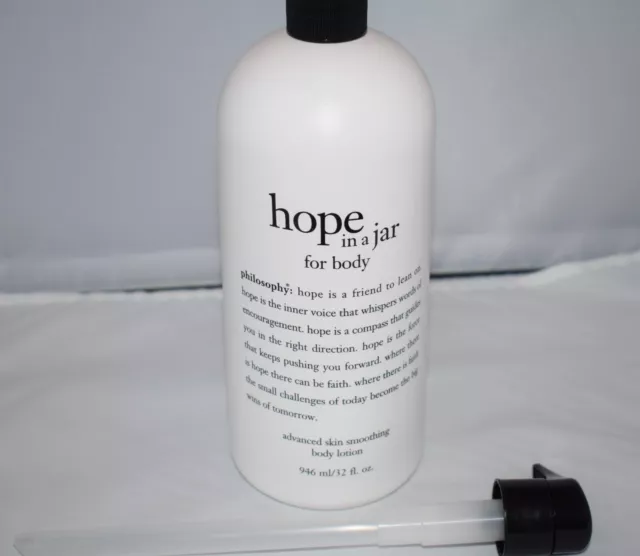 Philosophy Hope in a Jar for Body Advanced Skin Smoothing Lotion 32oz XL NEW S-Q