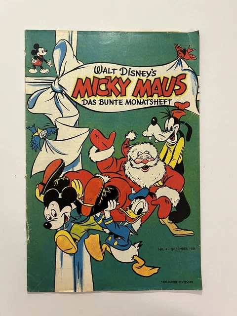 Micky Maus Das Bunte Monatsheft 1951 Nr. 4 #A1