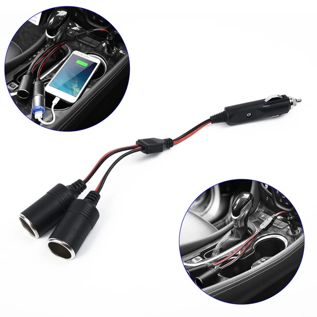 Caricabatterie Splitter Doppio Accendisigari Adattatore Universale Professionale 2018