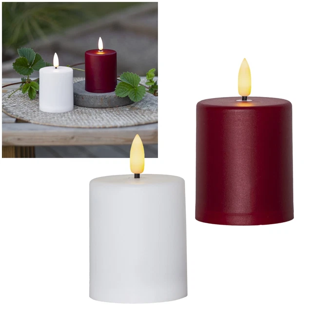 PEARL Grablicht Laterne LED-Set – 4er-Set, Flackernd, Mit Dämmerungssensor, Batteriebetrieben
