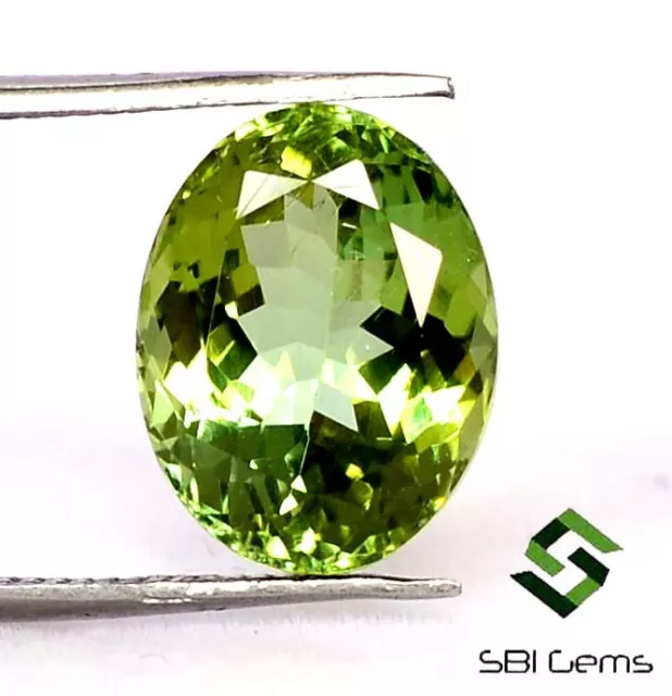 Certified Natural Green Tourmaline Oval Cut 11x9 mm Best Quality Loose Gemstone