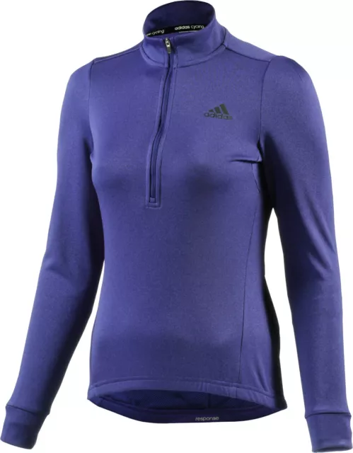 Adidas Ladies Cycling Jersey Haut Responselsjsyw Blau Respirant Séchage Rapide